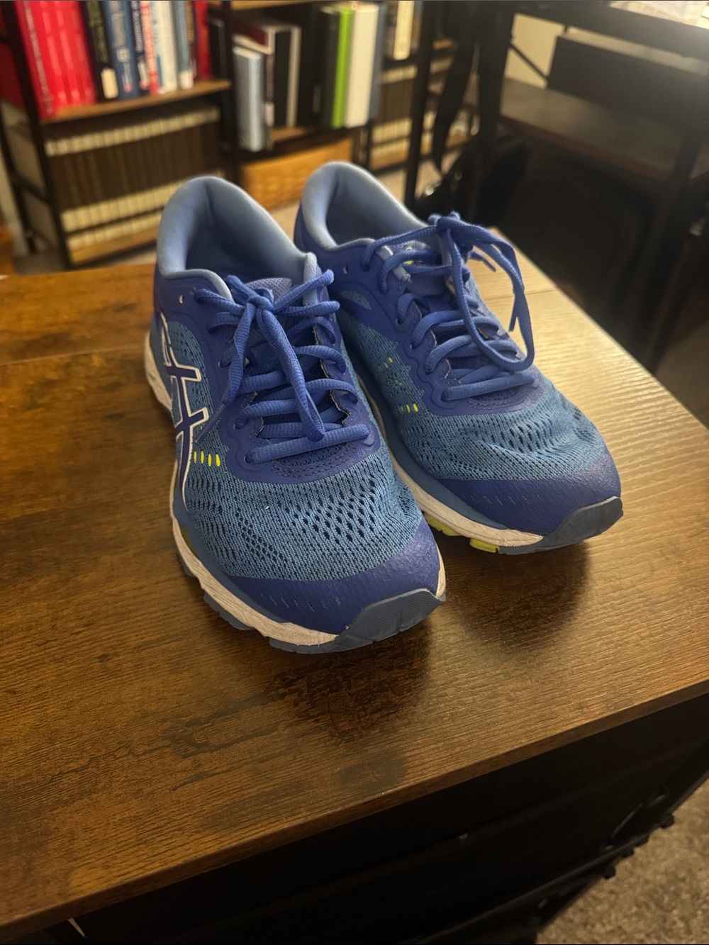 ASICS Women’s Blue Athletic Sneakers with White Accents